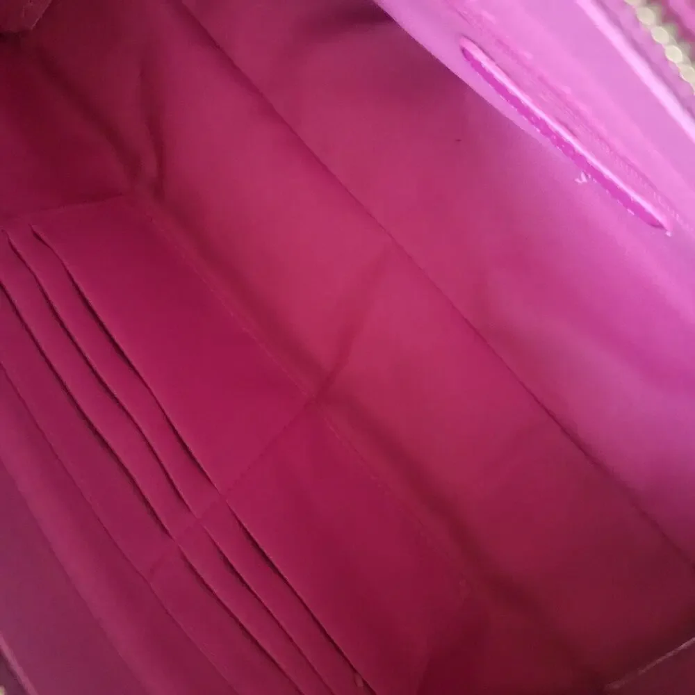 Trina Turk Colorblock Shoulder Bag Tangerine Pink Beachy - Picture 7 of 8